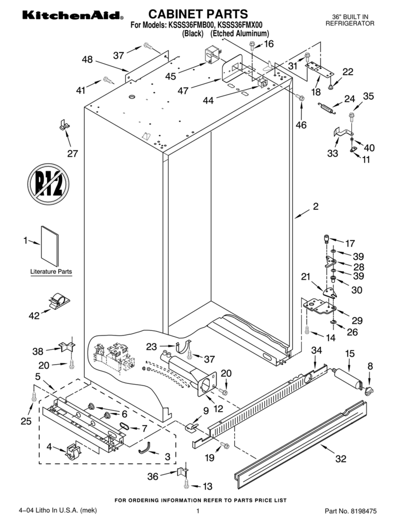 KitchenAid KSSS36FMB00 User manual