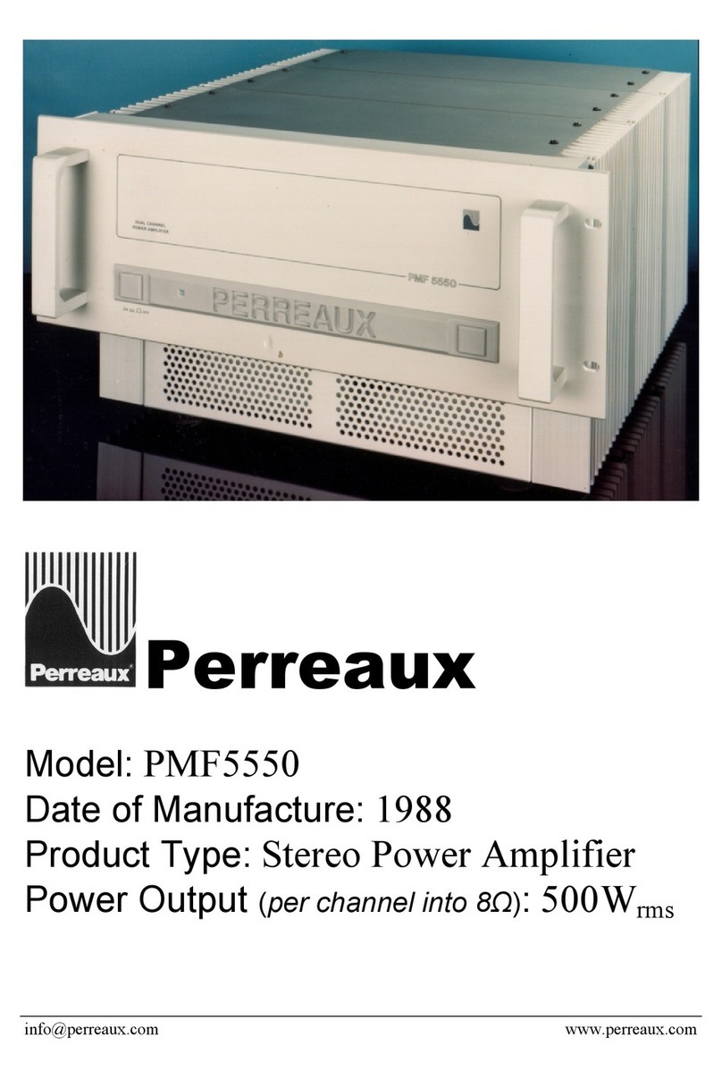 Perreaux PMF5550 User manual