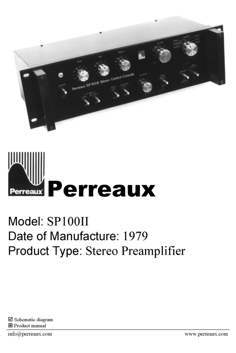 Perreaux SP100II Schematic diagram