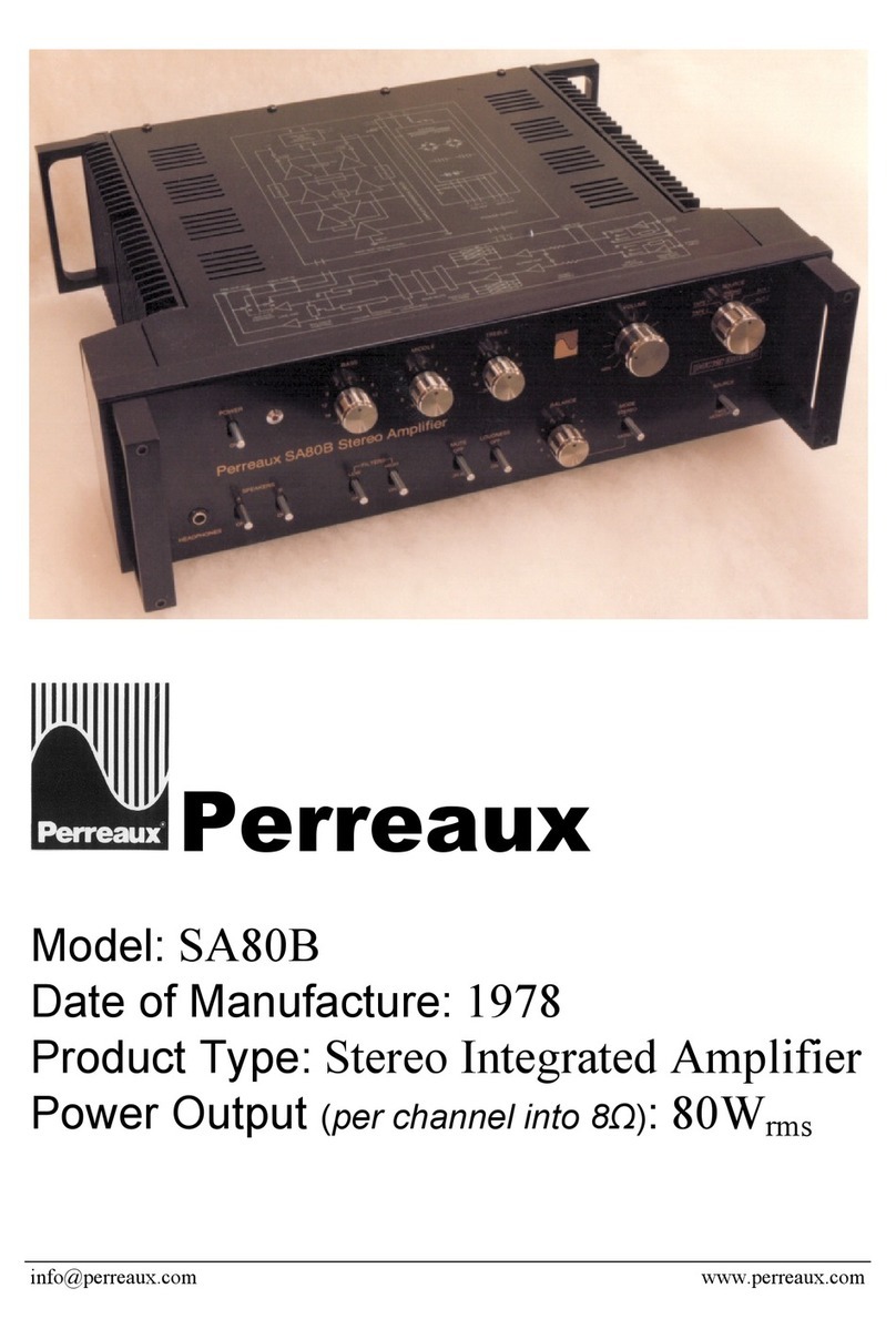 Perreaux SA80B User manual