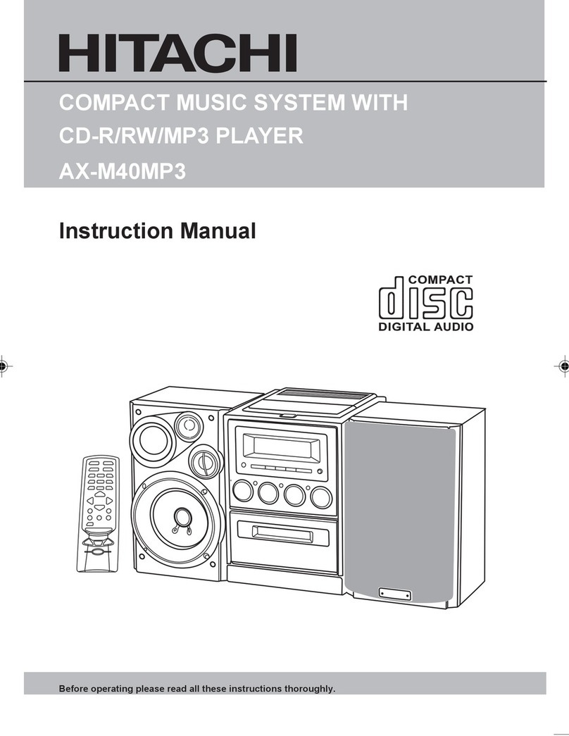 Hitachi AX-M40MP3 instruction manual
