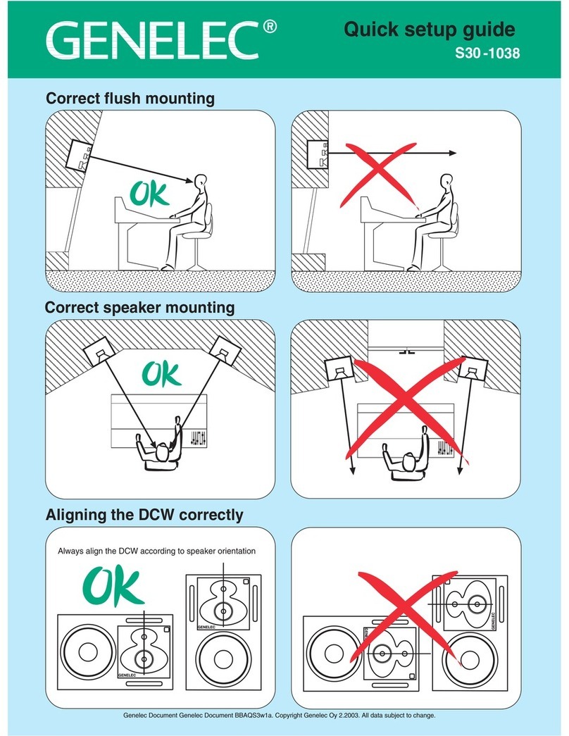Genelec 1038  guide User manual