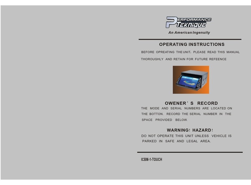 Performance Teknique ICBM-1-TOUCH operating instructions