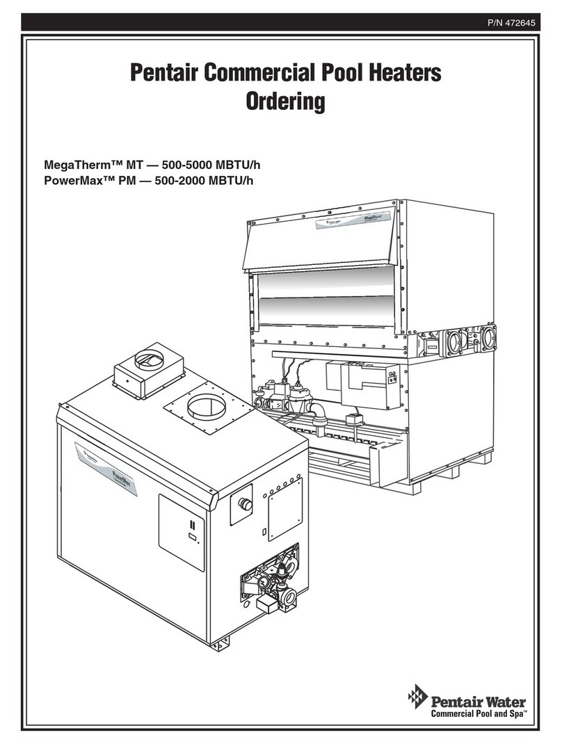 Pentair MegaTherm MT User manual Pentair MegaTherm MT User manual