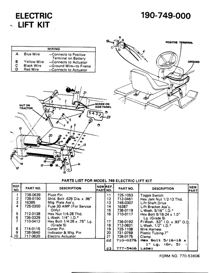 MTD 190-749-000 User manual