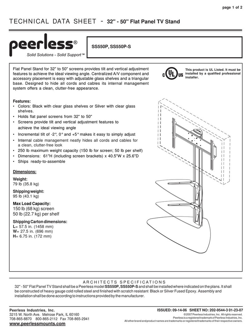 PEERLESS SS550P  and assembly Instruction Manual