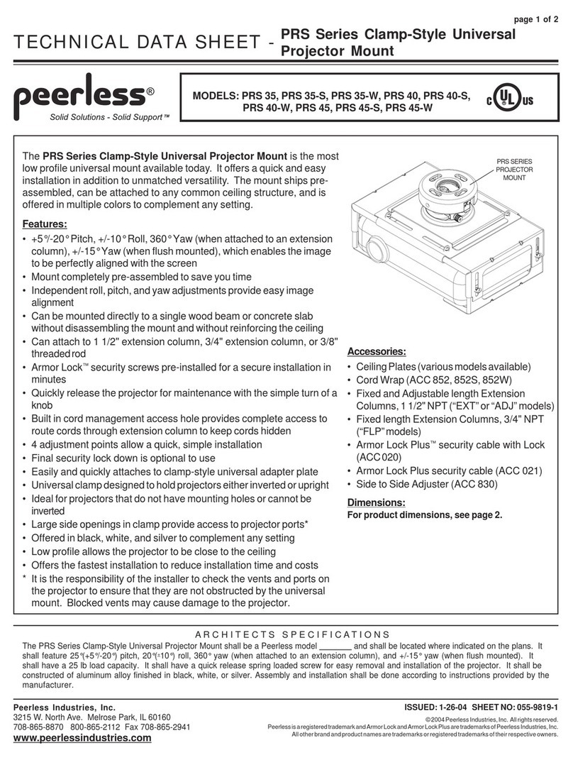 PEERLESS PRS 35 Instruction Manual