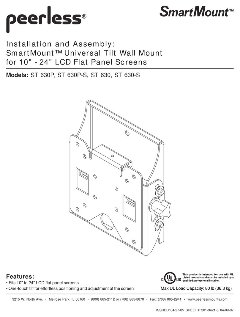 PEERLESS Smartmount ST630P  and assembly Guide