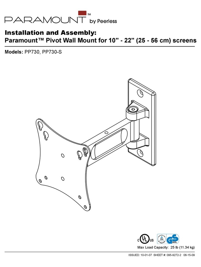 PEERLESS Paramount PP730  and assembly Guide
