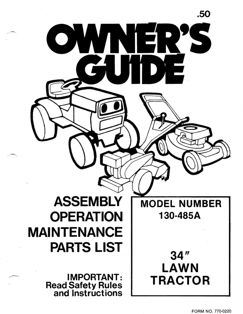 MTD 130-485A owner's guide MTD 130-485A owner's guide