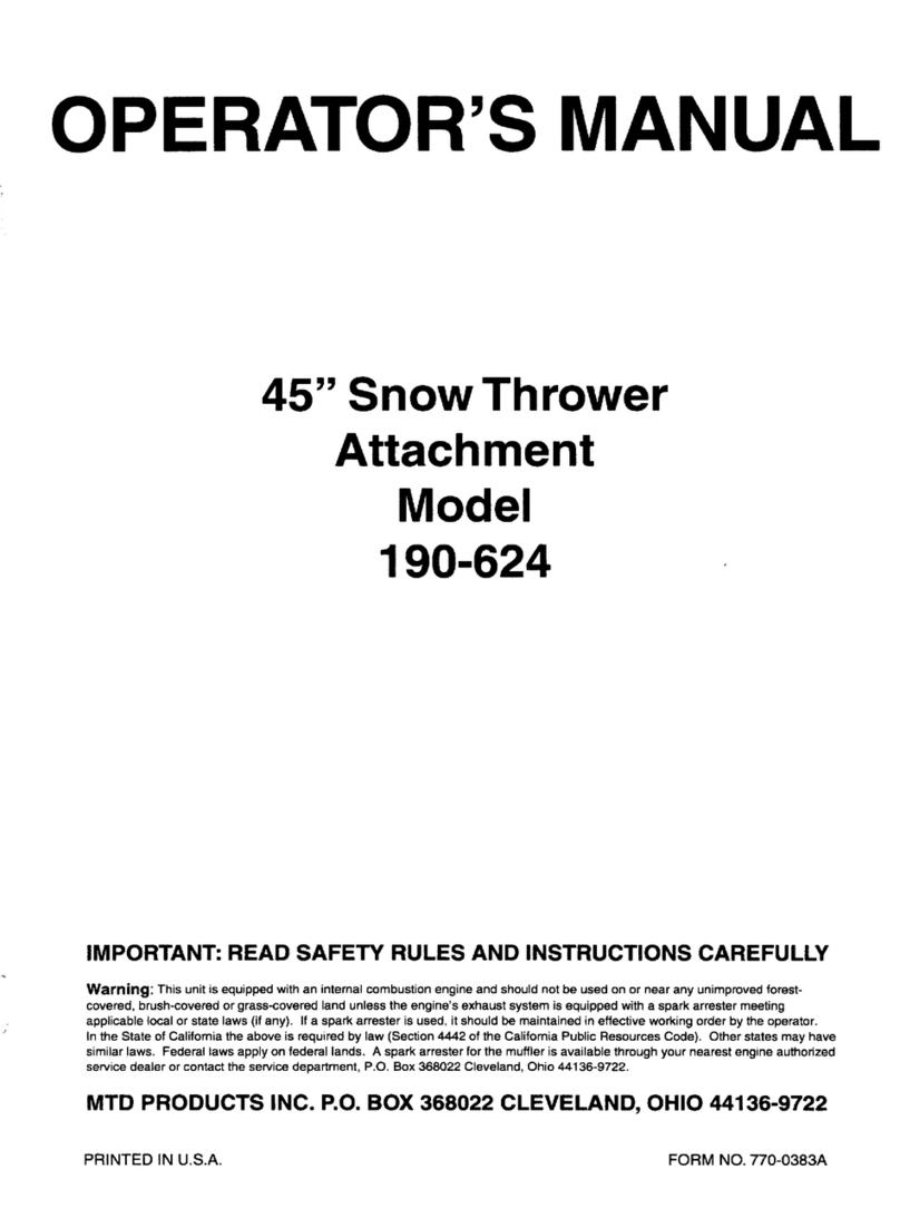 MTD 190-624 Operator's manual