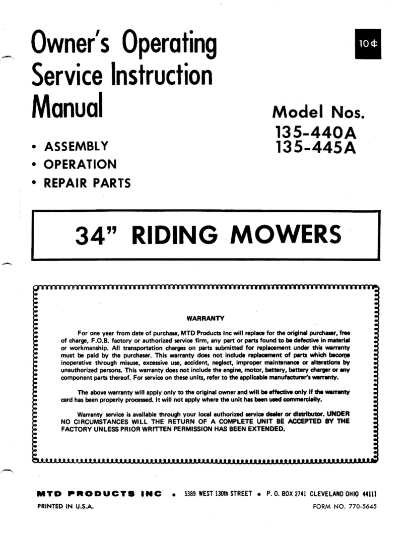 MTD 135-440A Manual