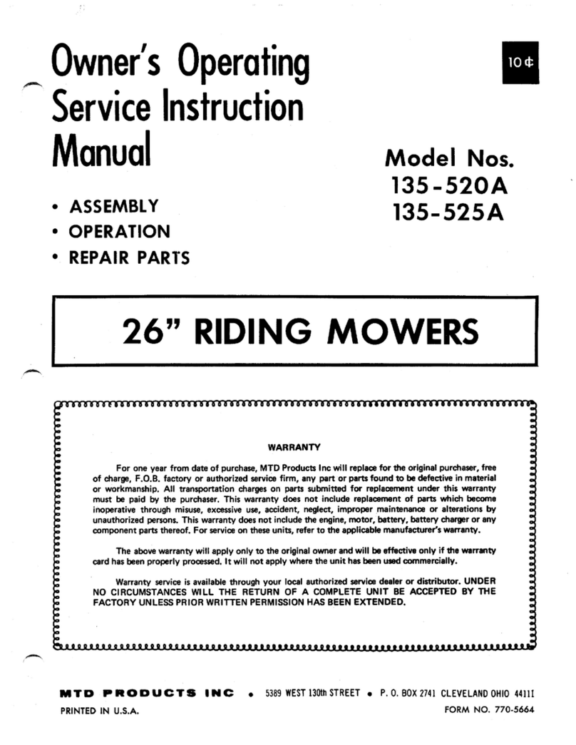 MTD 135-520A Manual