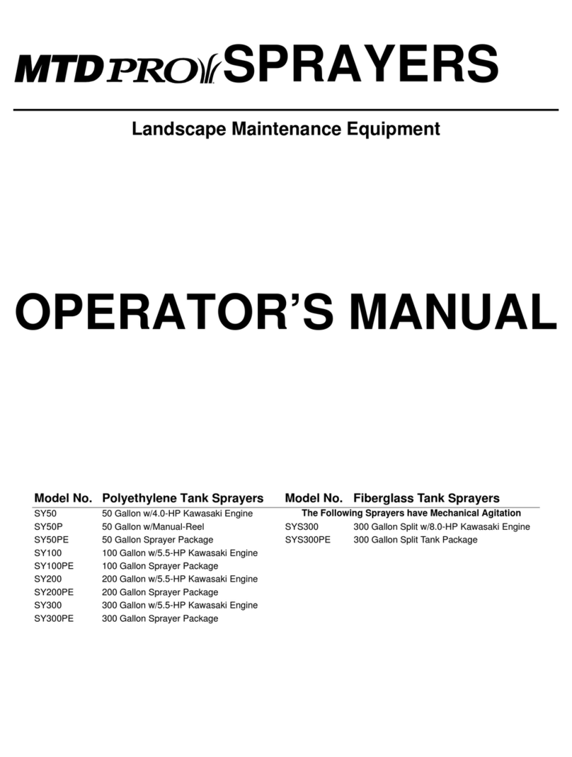 MTD Pro SY100 User manual