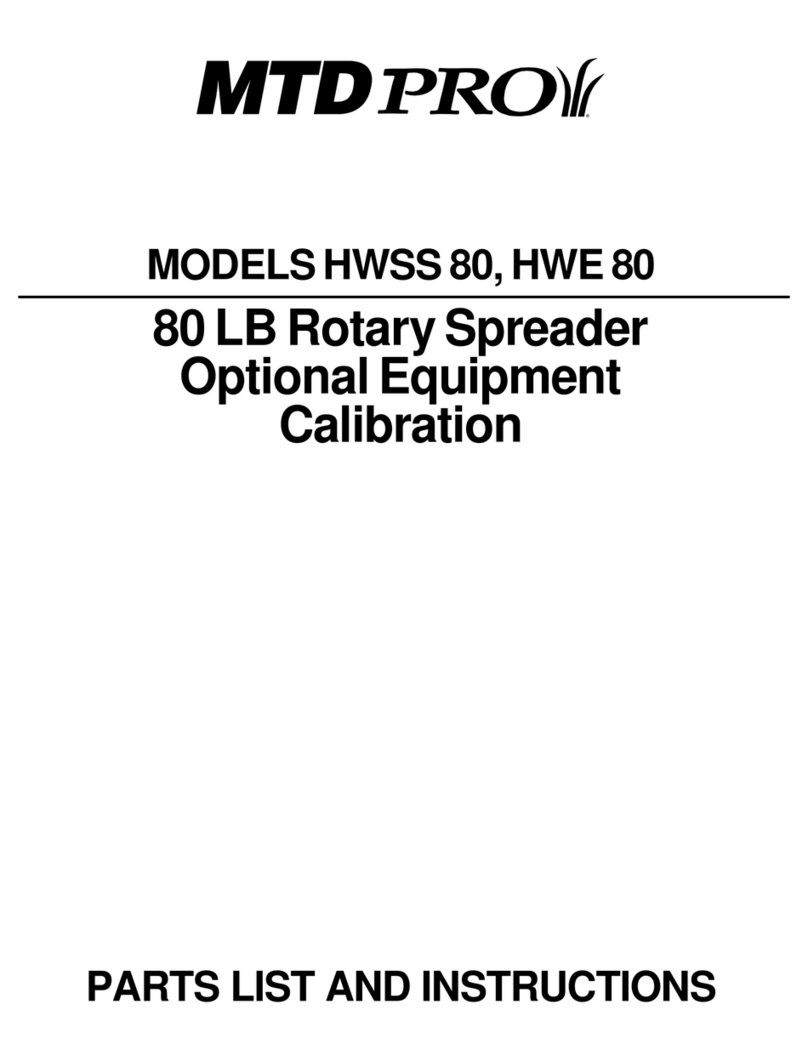 MTD PRO HWE 80 Parts list and instructions