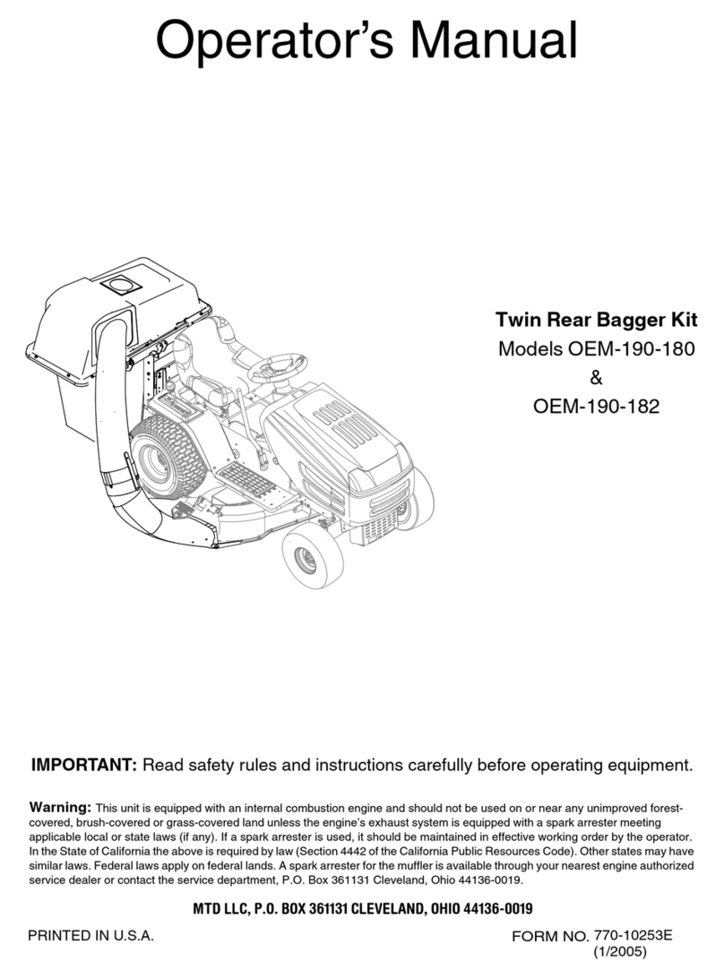 MTD OEM-190-180 Operator's manual