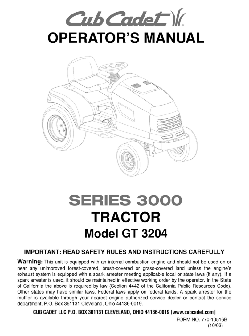Cub Cadet GT 3204 User manual