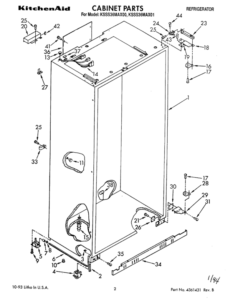 KitchenAid KSSS36MAX00 User manual KitchenAid KSSS36MAX00 User manual