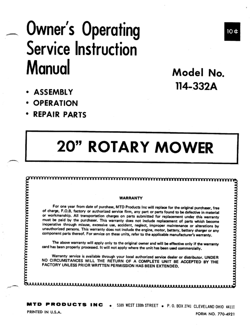 MTD 114-332A Manual