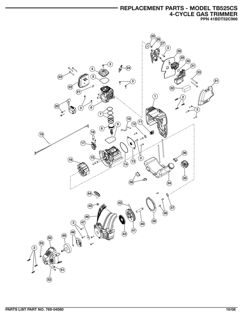 MTD TB252CS Manual