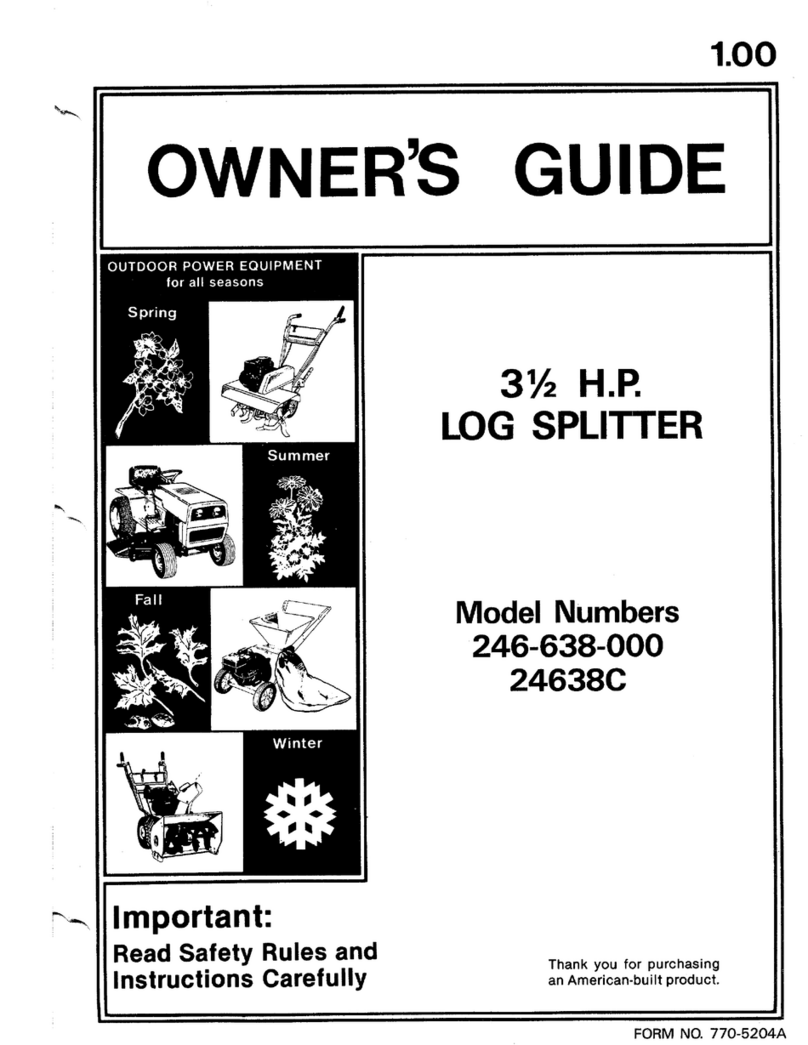 Yard-Man 246-638-000 owner's guide Yard-Man 246-638-000 owner's guide