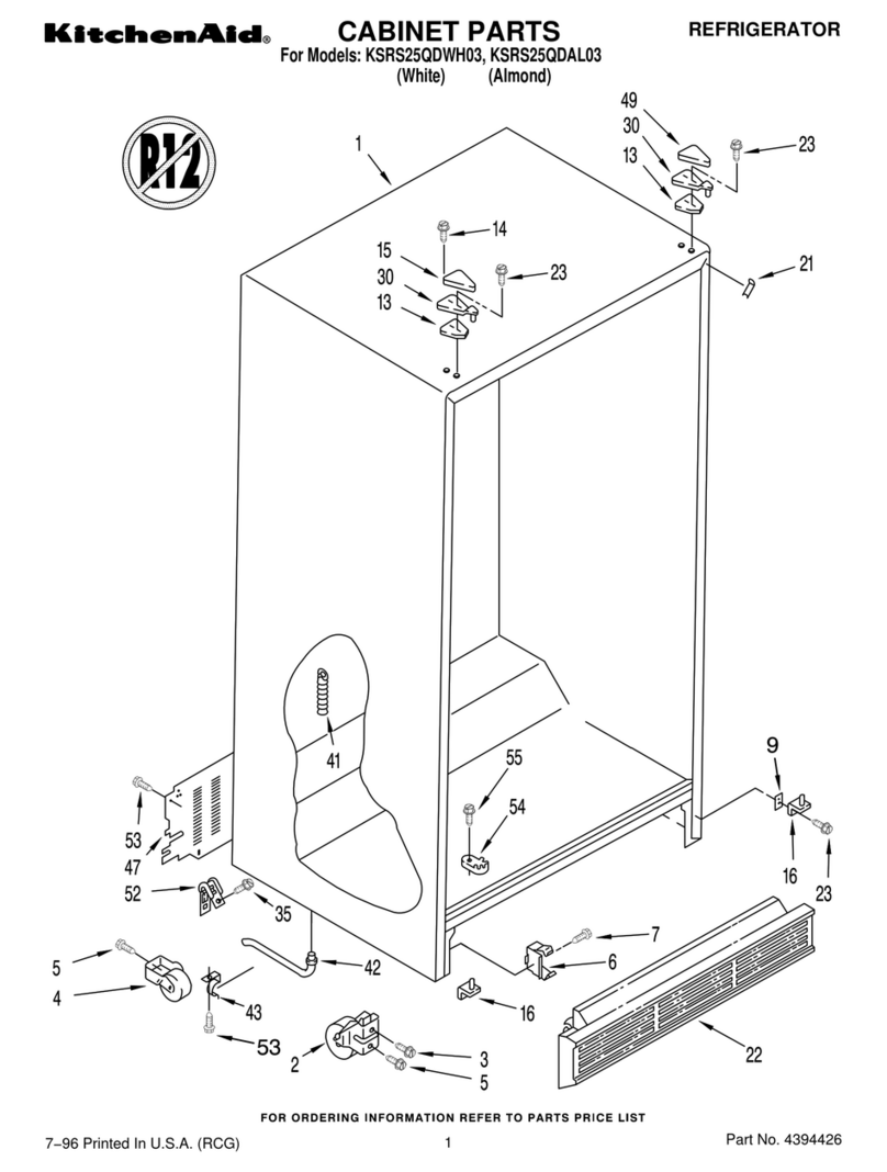 KitchenAid KSRS25QDAL03 User manual