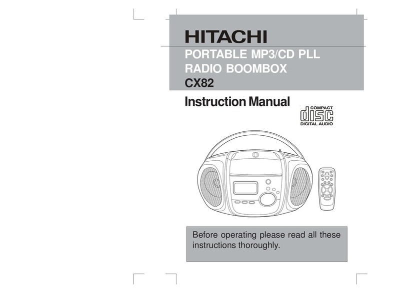 Hitachi CX82 instruction manual