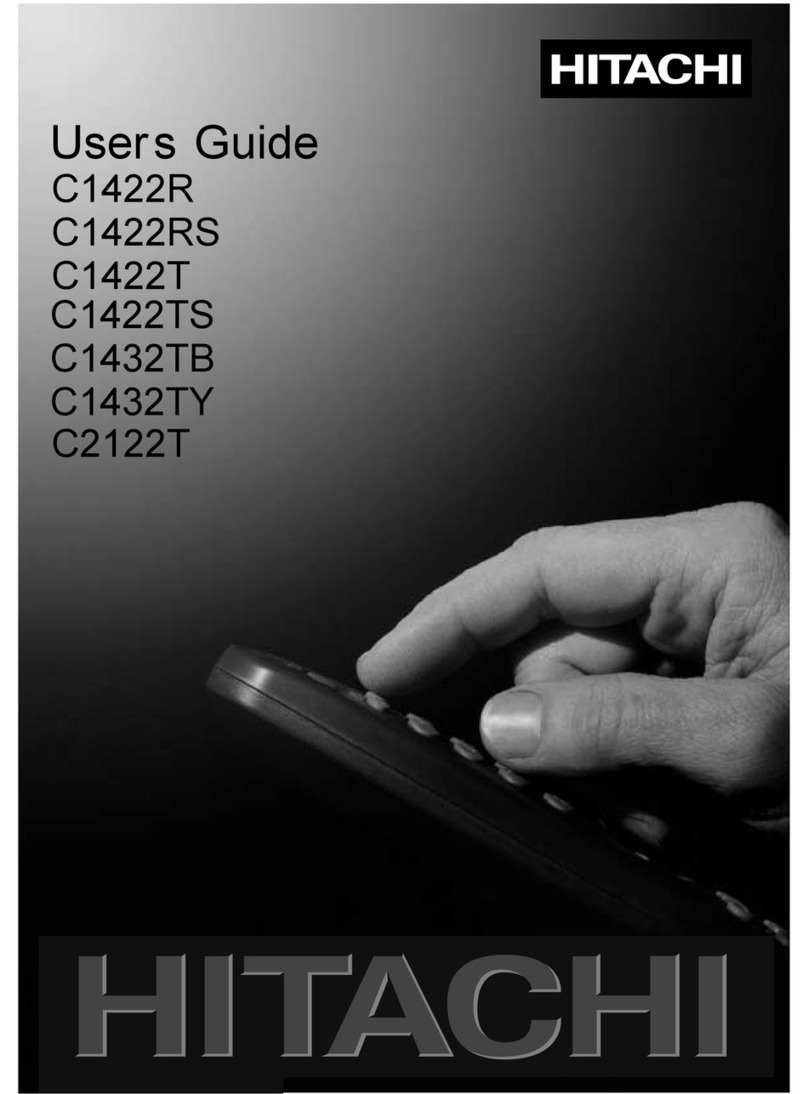 Hitachi C1422T User manual Hitachi C1422T User manual