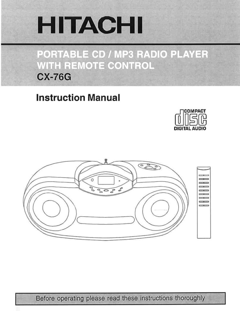 Hitachi CX-76G User manual