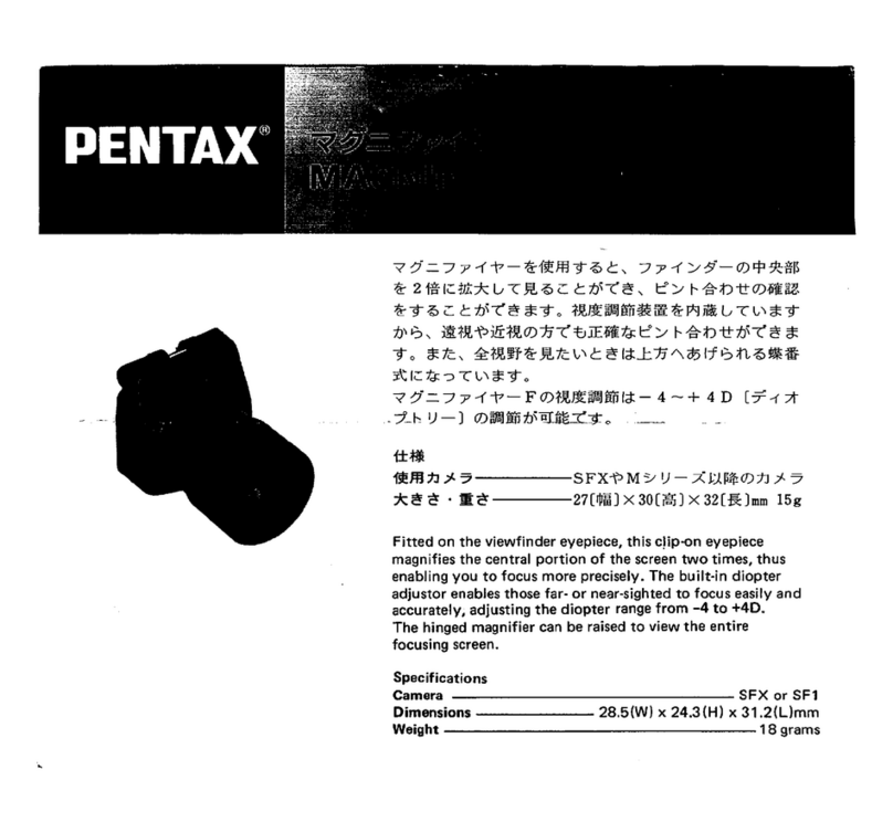 Pentax Magnifier F user guide