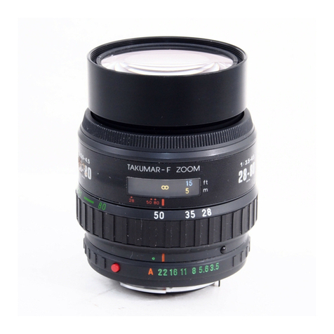 Pentax Takumar-F Zoom 28mm f/3.5 - 80mm f/4.5 User manual