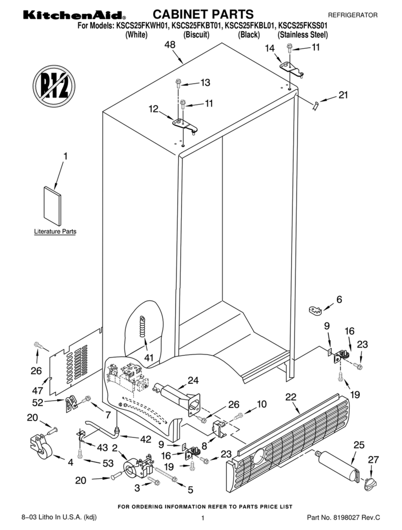KitchenAid KSCS25FKBL01 User manual KitchenAid KSCS25FKBL01 User manual