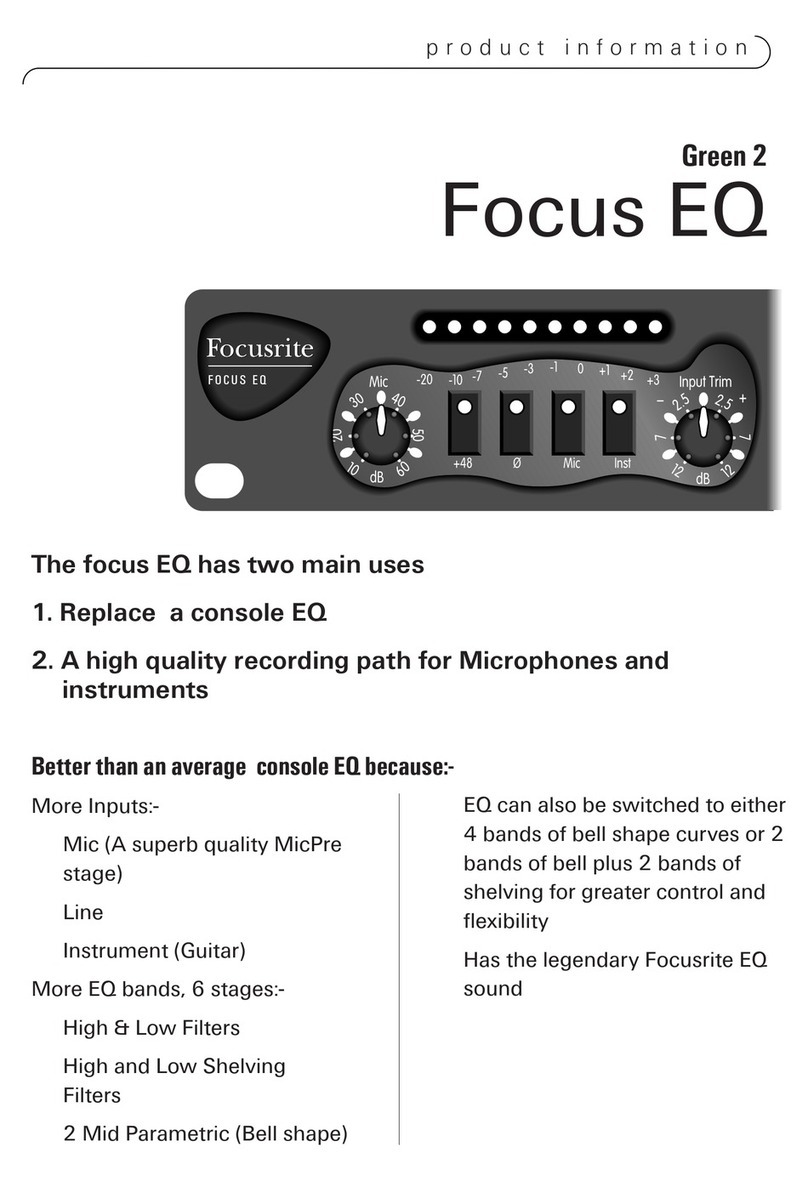 Focusrite Green 2 focus EQ Product information