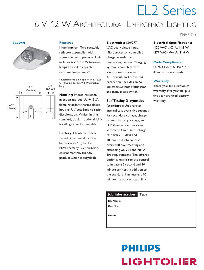 Philips EL2 Series User manual Philips EL2 Series User manual