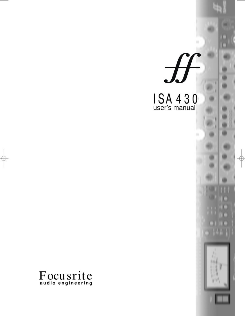 Focusrite ff ISA430 user manual