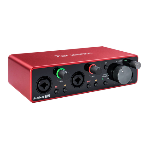 Focusrite Scarlett 2i2 User manual