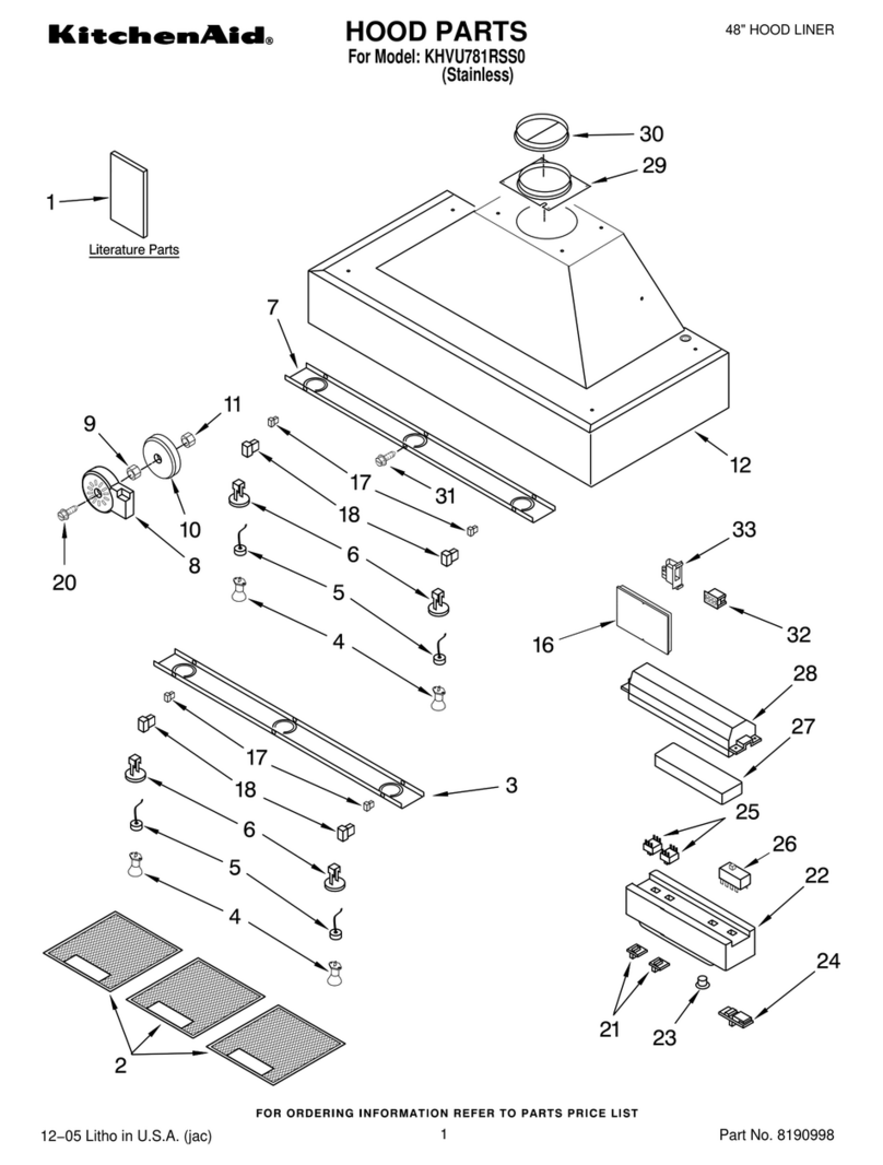 KitchenAid KHVU781RSS0 User manual