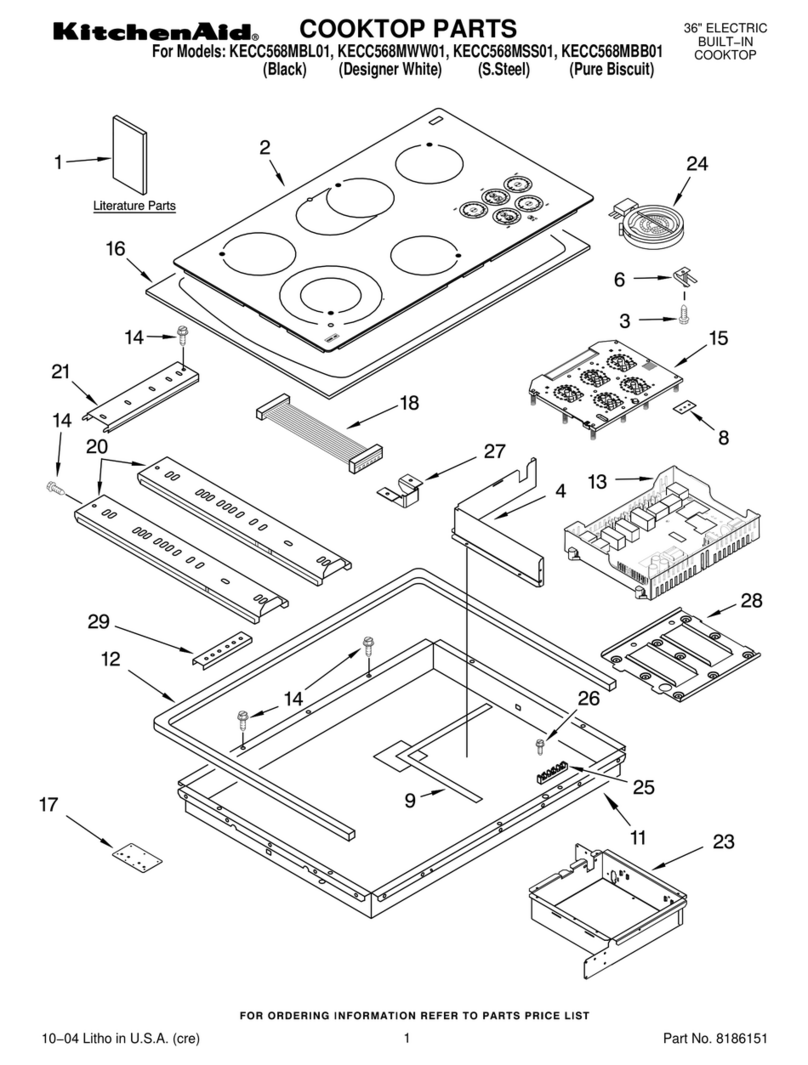 KitchenAid KECC568MBB01 parts list