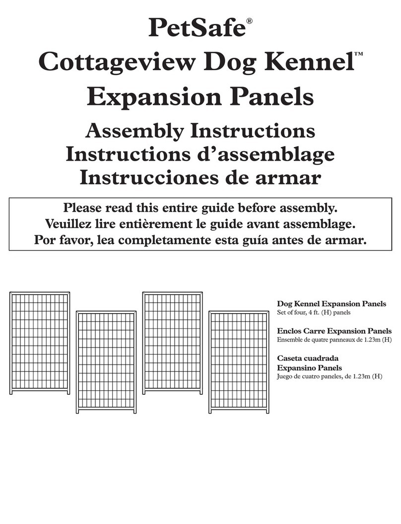 Petsafe Cottageview Dog Kennel Assembly instructions