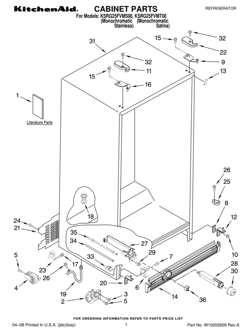 KitchenAid KSRG25FVMS00 User manual