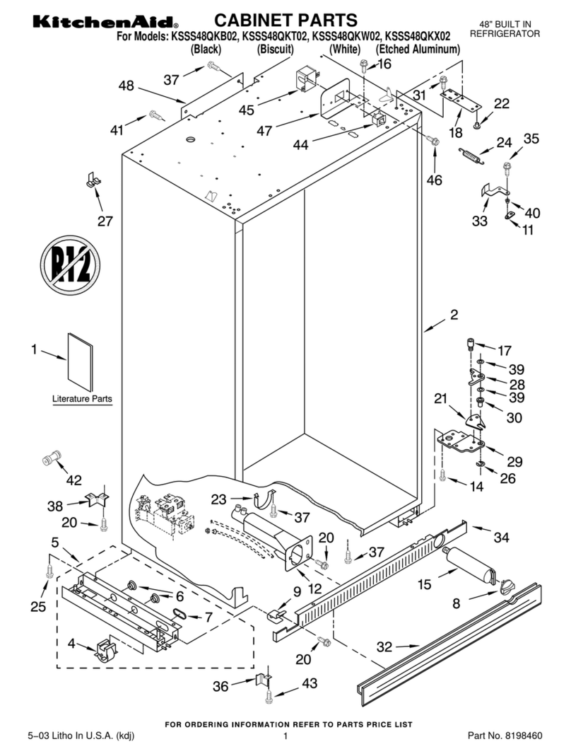 KitchenAid KSSS48QKB02 User manual