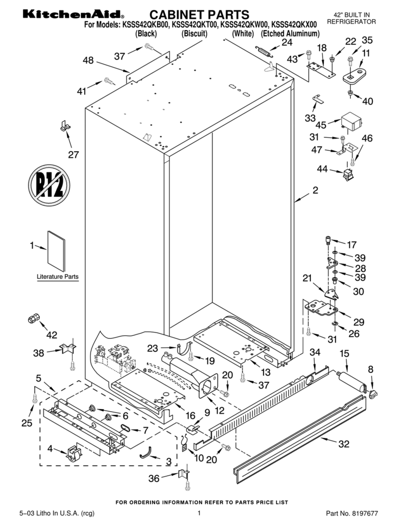 KitchenAid KSSS42QKB00 User manual