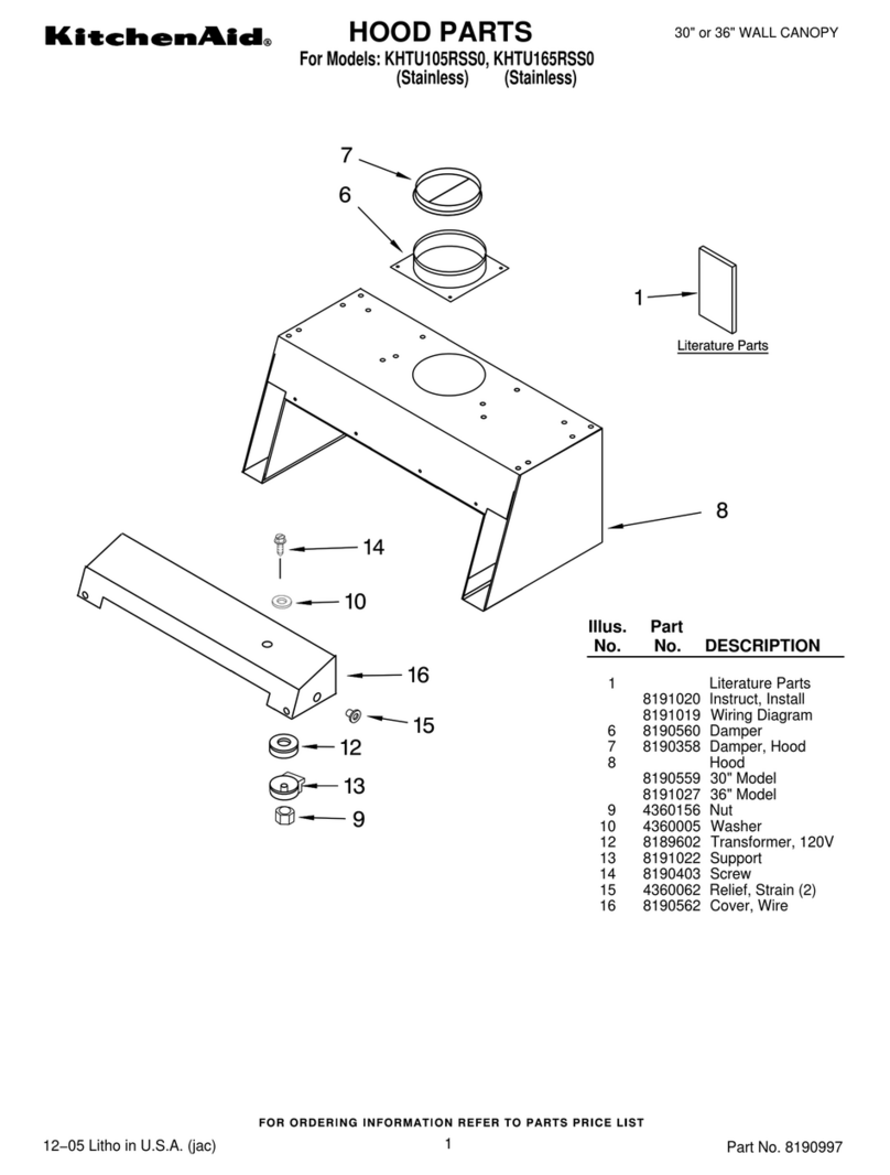 KitchenAid KHTU165RSS0 User manual
