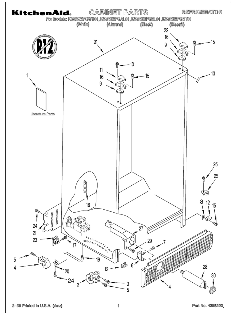 KitchenAid KSRS25FGAL01 User manual