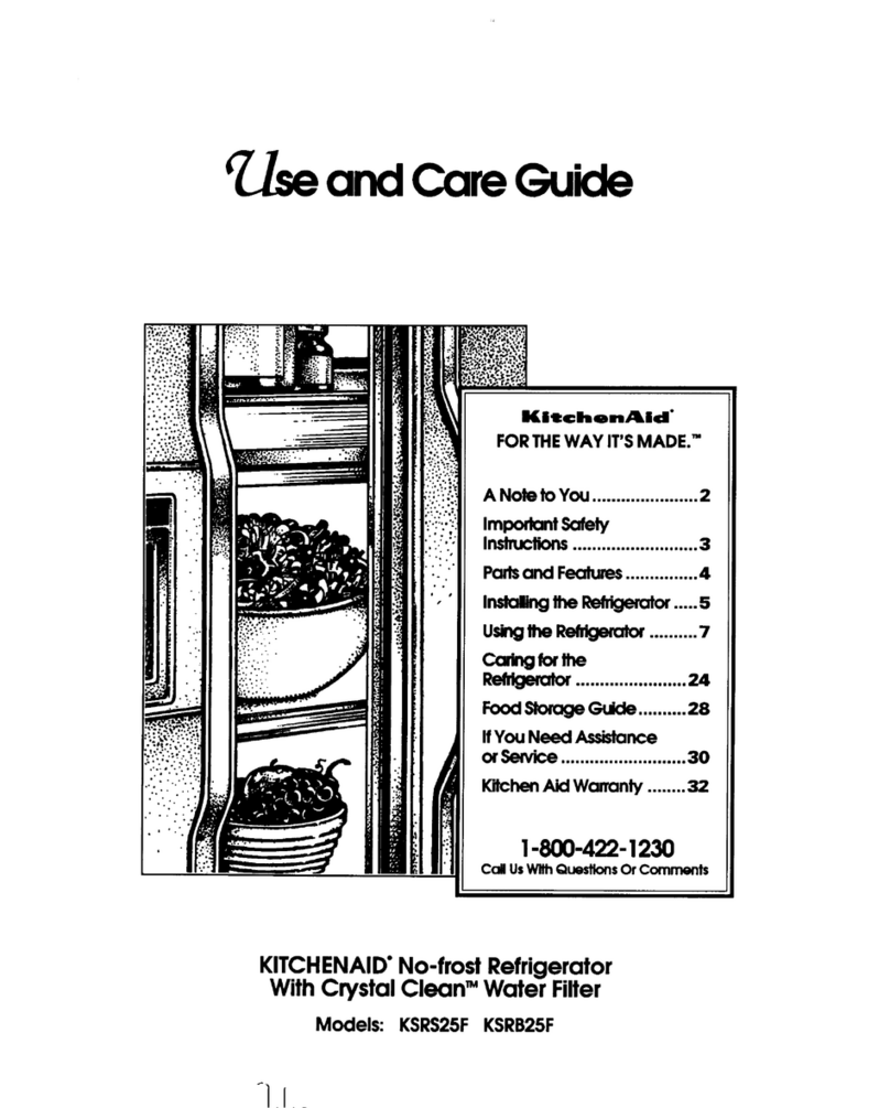 KitchenAid KSRS25F User manual KitchenAid KSRS25F User manual