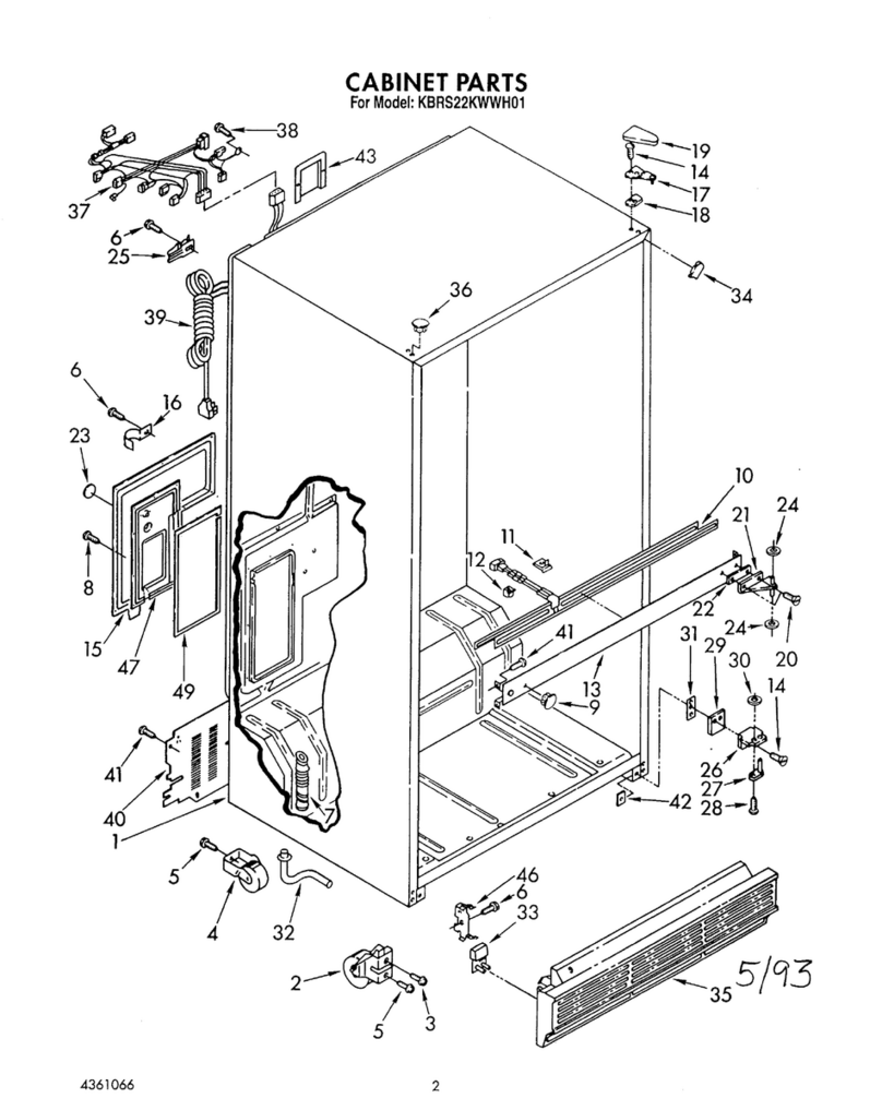 KitchenAid KBRS22KWWH01 User manual