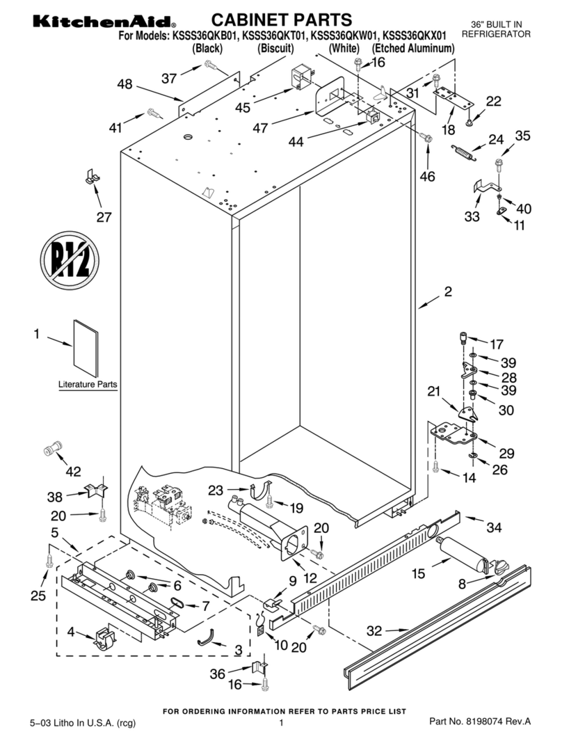KitchenAid KSSS36QKB01 User manual