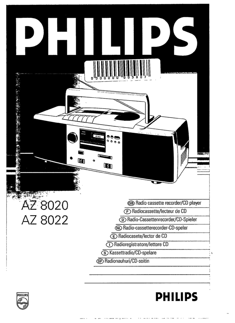 Philips AZ 8020 manual