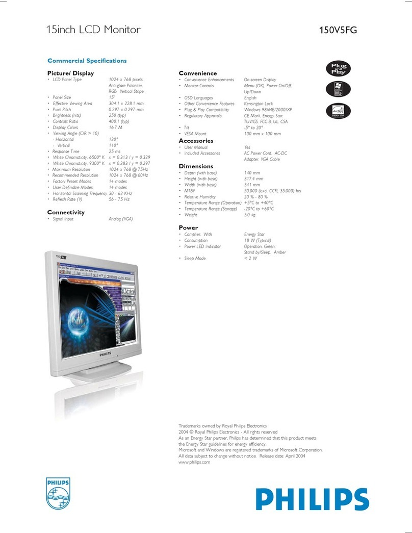 Philips 150V5FG User manual