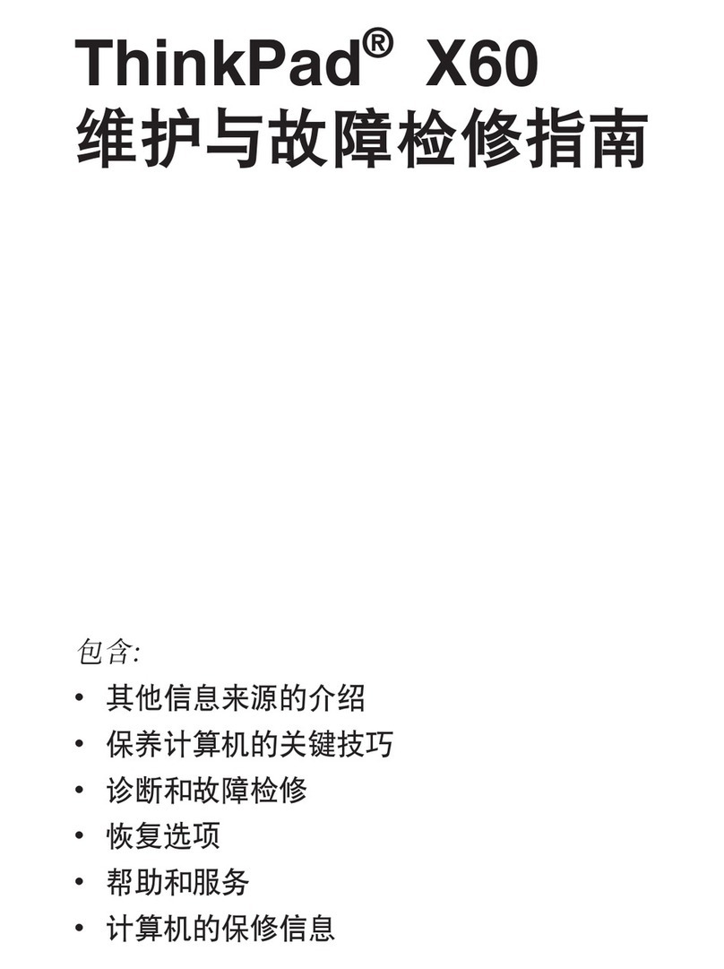 Lenovo THINKPAD X60S User manual